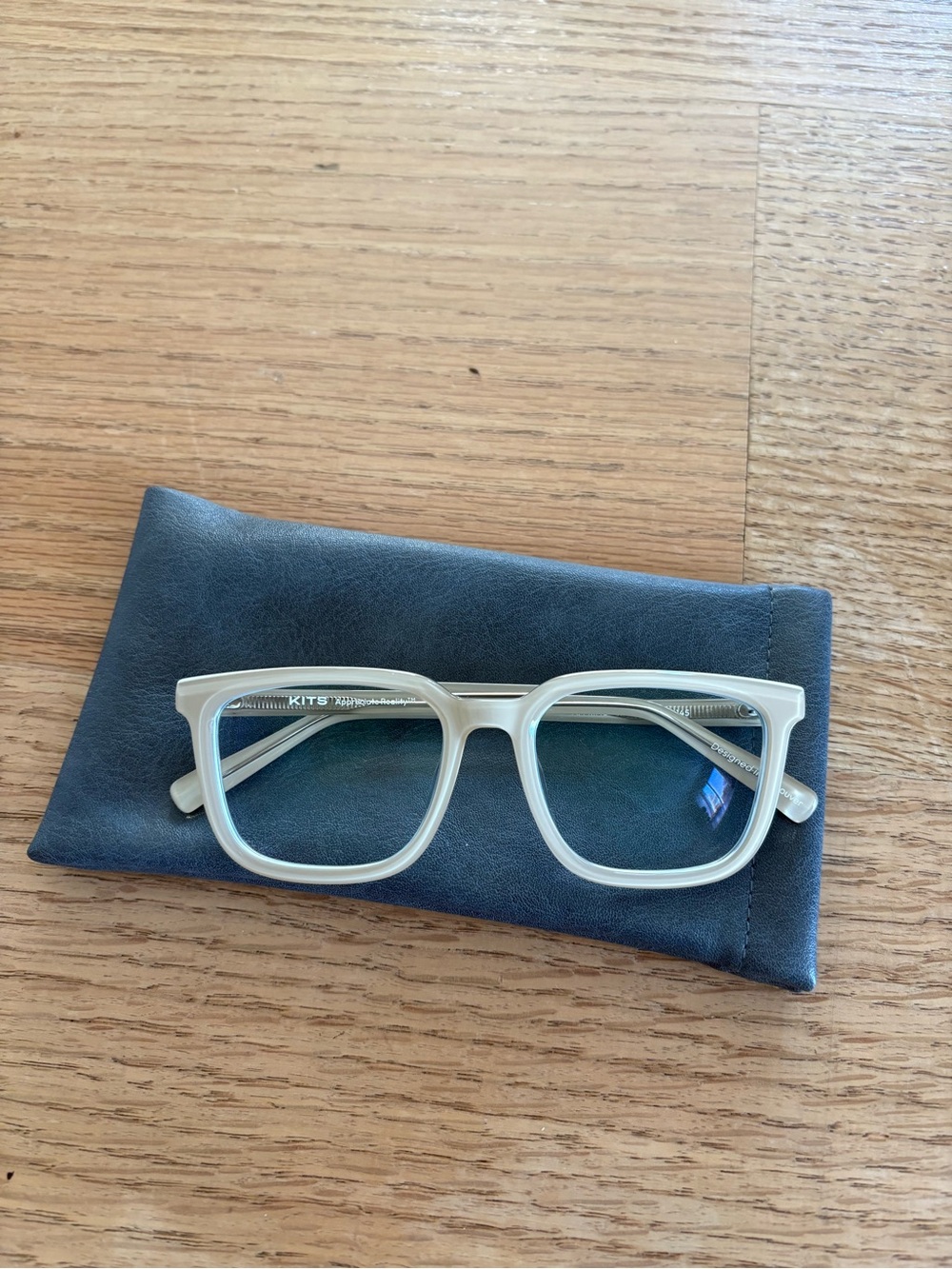 Taupe eye glasses